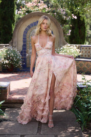 Floravelle – Women’s Floral Chiffon Ruffle Maxi Dress