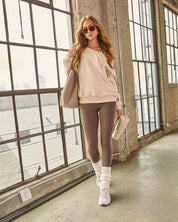 Velmira | Off-Shoulder Luxe Sweatshirt