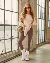 Velmira | Off-Shoulder Luxe Sweatshirt