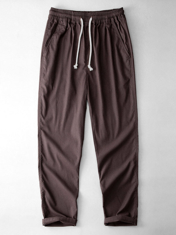 Straight Cotton Linen Pants