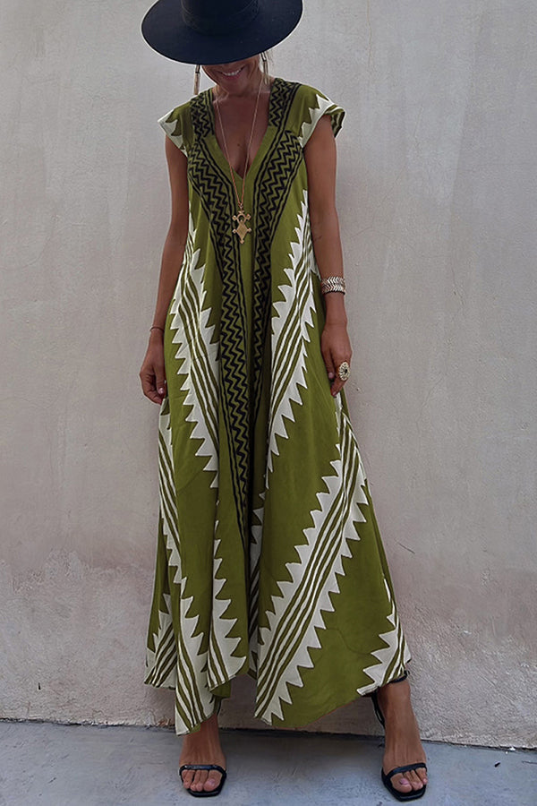 Mirelle – Relaxed V-Neck Maxi Dress