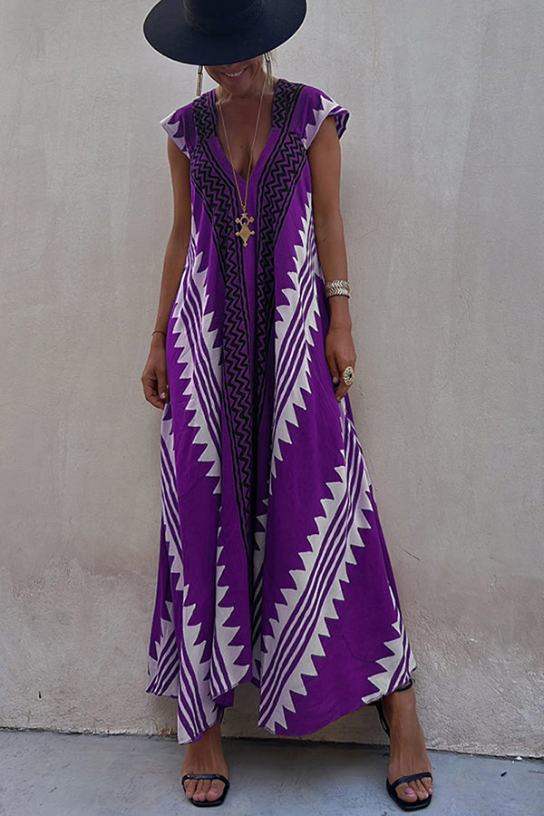 Mirelle – Relaxed V-Neck Maxi Dress