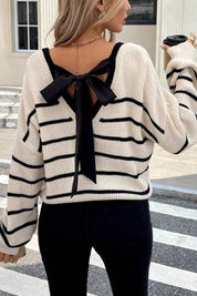 Elvoria – V-Neck Knit Sweater