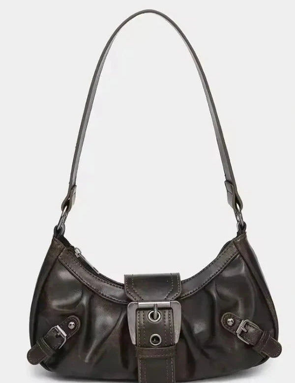 Sage | Women’s Buckle Detail Shoulder Bag