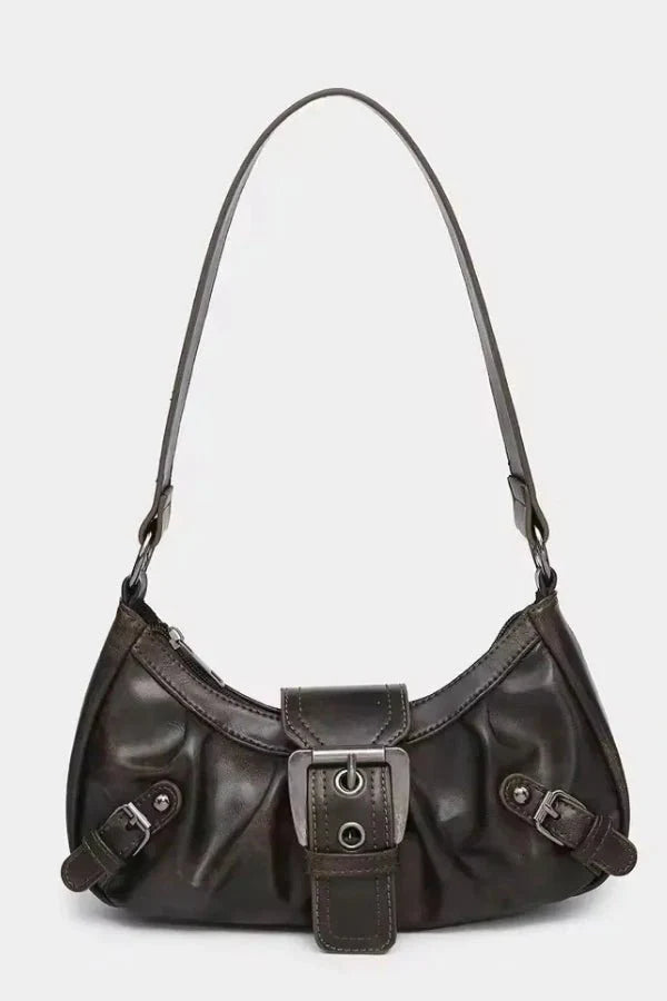 Sage | Women’s Buckle Detail Shoulder Bag