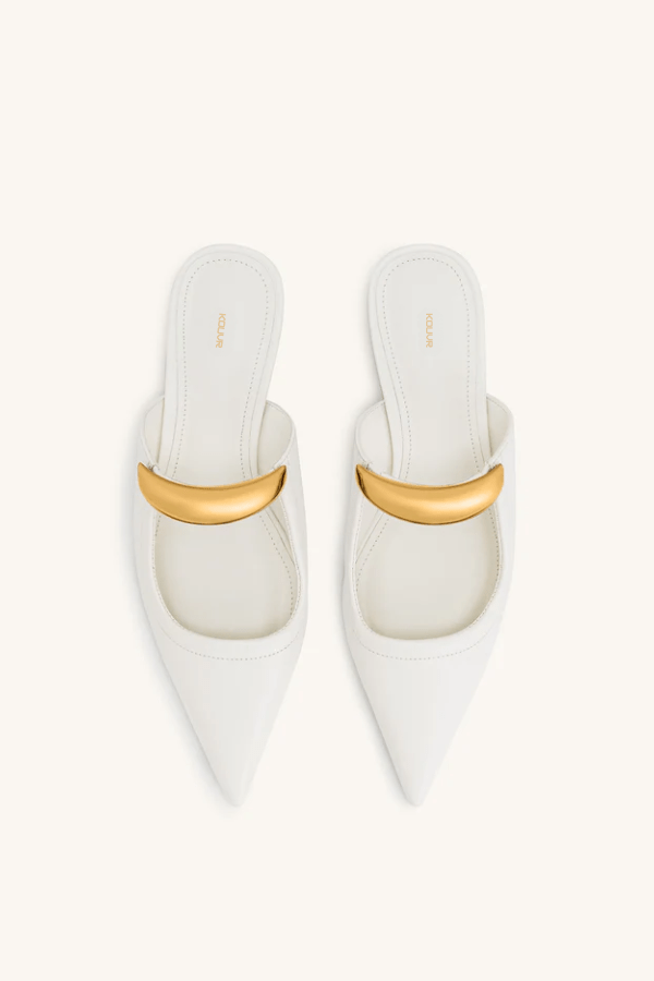 Lucille | Women’s Vegan Leather Pointed Toe Mules