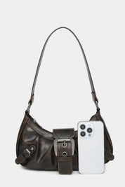 Sage | Women’s Buckle Detail Shoulder Bag