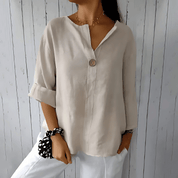 Avelora - Women’s V-Neck Loose Summer Blouse