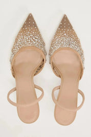 Ingrid | Crystal Double Strap Stiletto Heels