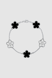 Genevive | Silver Twisted Cuff Bracelet