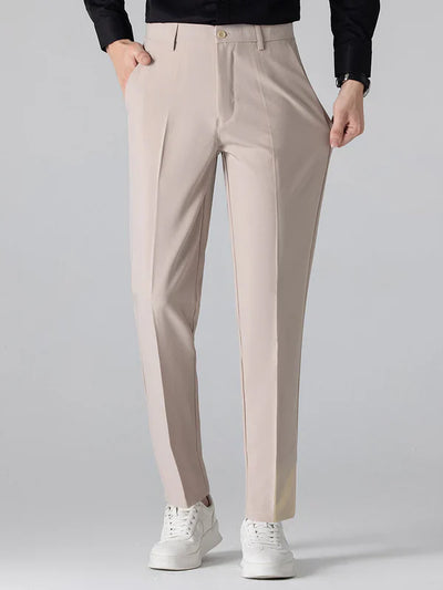 Knit Polo Shirt & Slim Fit Tapered Trousers