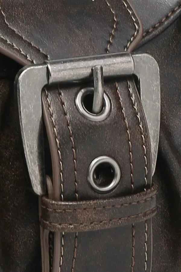 Sage | Women’s Buckle Detail Shoulder Bag