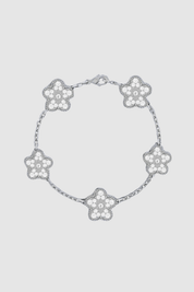 Genevive | Silver Twisted Cuff Bracelet