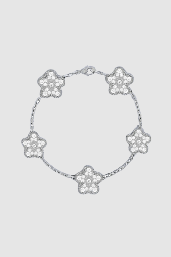 Genevive | Silver Twisted Cuff Bracelet
