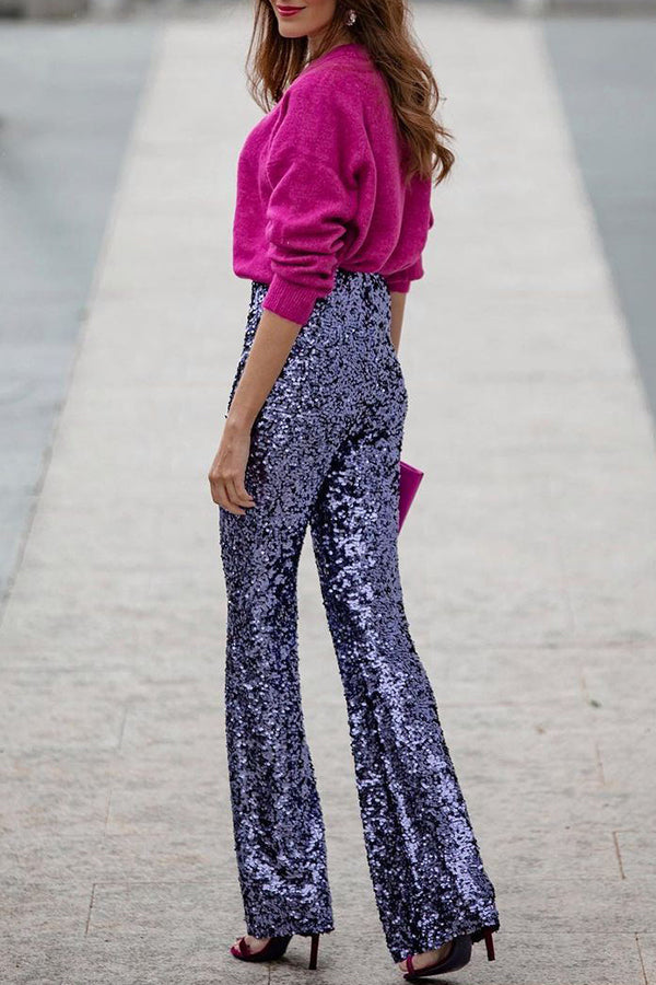 Veloura – Sequin Flare Pants