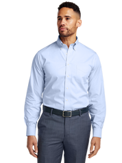 Arden | Men’s Non-Iron Blue Cotton Dress Shirt