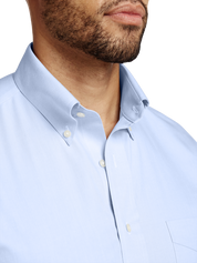 Arden | Men’s Non-Iron Blue Cotton Dress Shirt