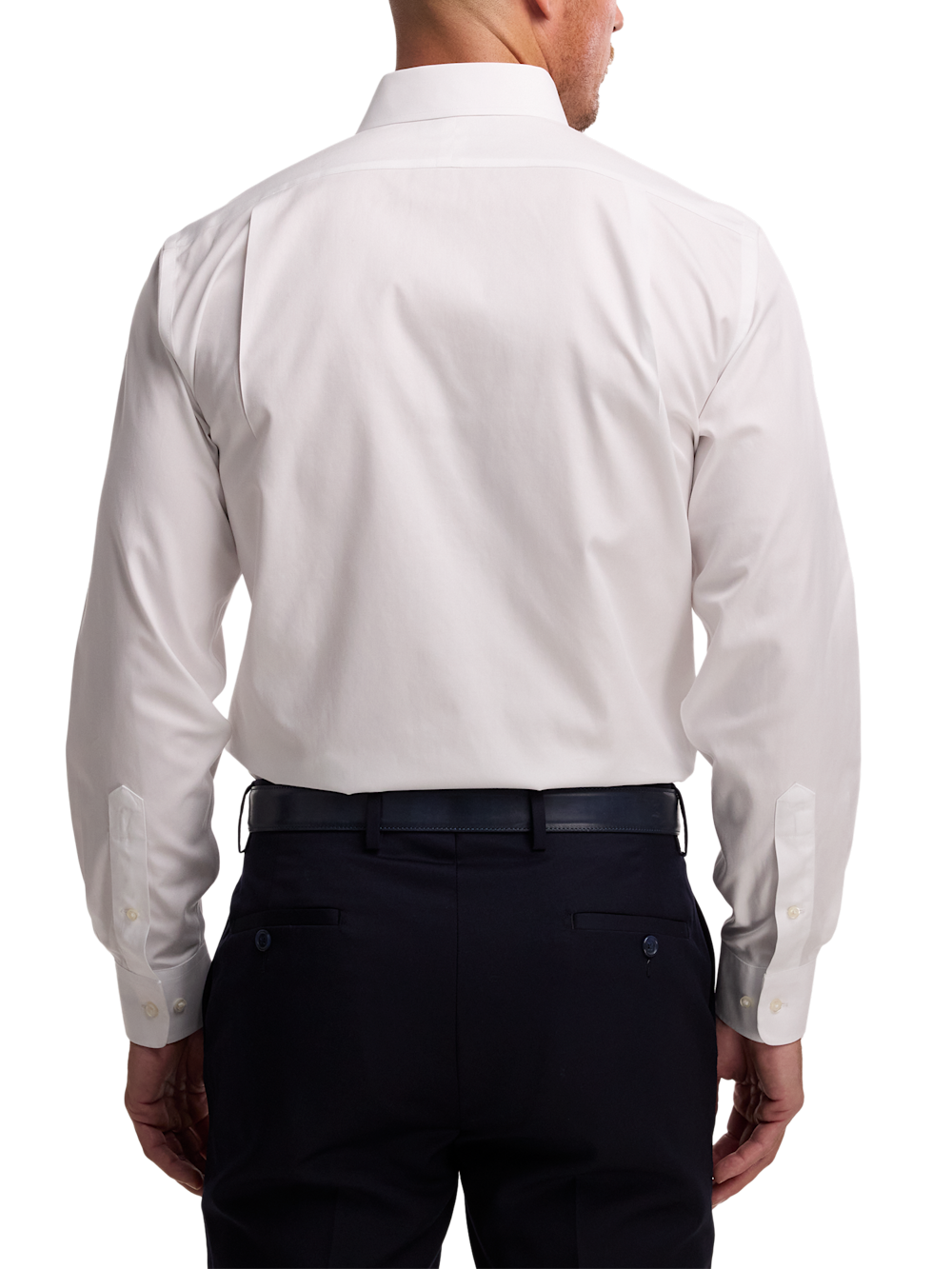 Calder | Men’s Non-Iron White Point Collar Dress Shirt