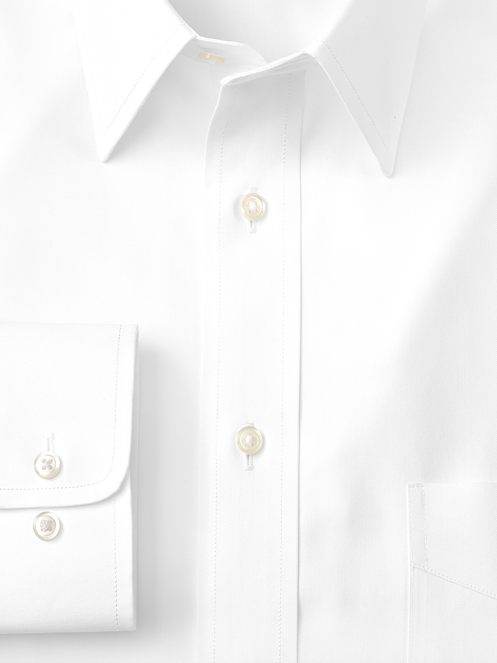 Calder | Men’s Non-Iron White Point Collar Dress Shirt