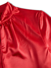 Celestine | Women’s Satin Keyhole Blouse