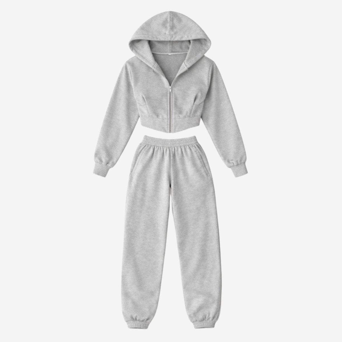 Elara | Women’s Fleece Corset Waist Sweatsuit Set