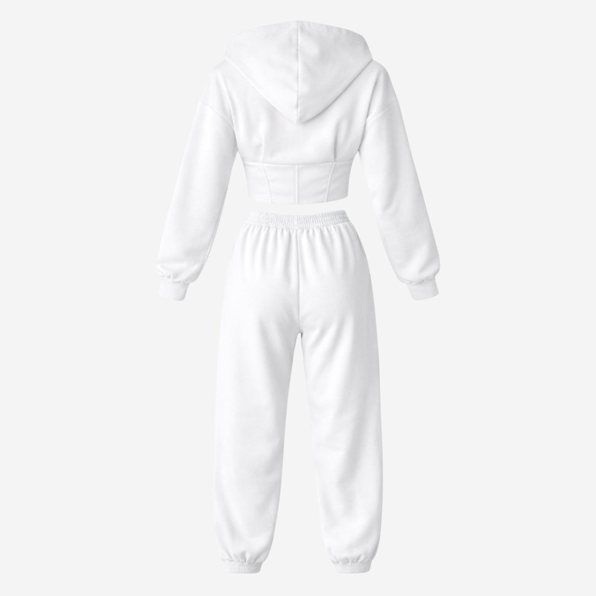 Elara | Women’s Fleece Corset Waist Sweatsuit Set