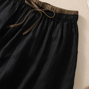Serelina | Women’s Cotton Linen Drawstring Shorts