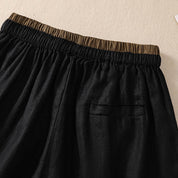 Serelina | Women’s Cotton Linen Drawstring Shorts