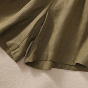 Serelina | Women’s Cotton Linen Drawstring Shorts