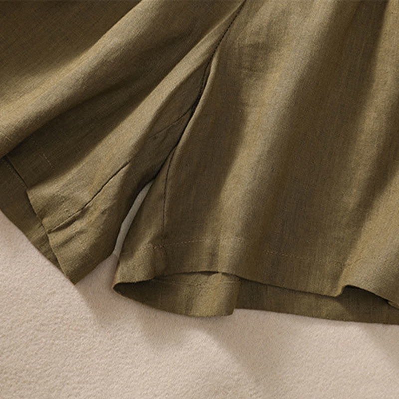 Serelina | Women’s Cotton Linen Drawstring Shorts