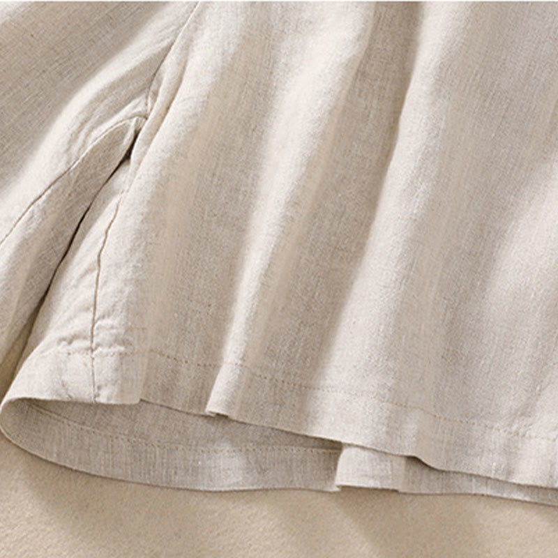 Serelina | Women’s Cotton Linen Drawstring Shorts
