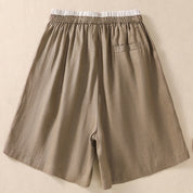 Serelina | Women’s Cotton Linen Drawstring Shorts