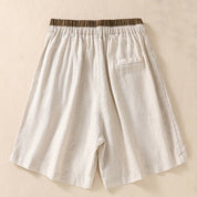 Serelina | Women’s Cotton Linen Drawstring Shorts