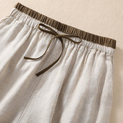 Serelina | Women’s Cotton Linen Drawstring Shorts