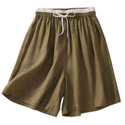 Serelina | Women’s Cotton Linen Drawstring Shorts