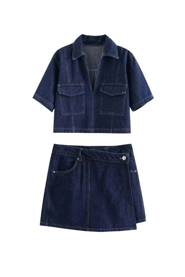 Gretta | Women’s Two-Piece Denim Set