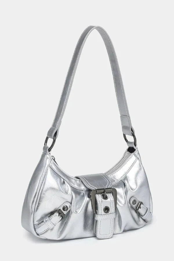 Sage | Women’s Buckle Detail Shoulder Bag