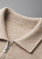 Sandridge | Men’s Extra-Fine Merino Wool Zip Polo Cardigan