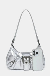 Sage | Women’s Buckle Detail Shoulder Bag