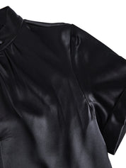 Celestine | Women’s Satin Keyhole Blouse