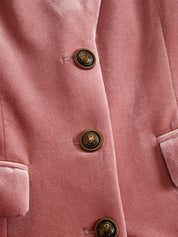 Leovara | Velvet Leopard Panel Coat