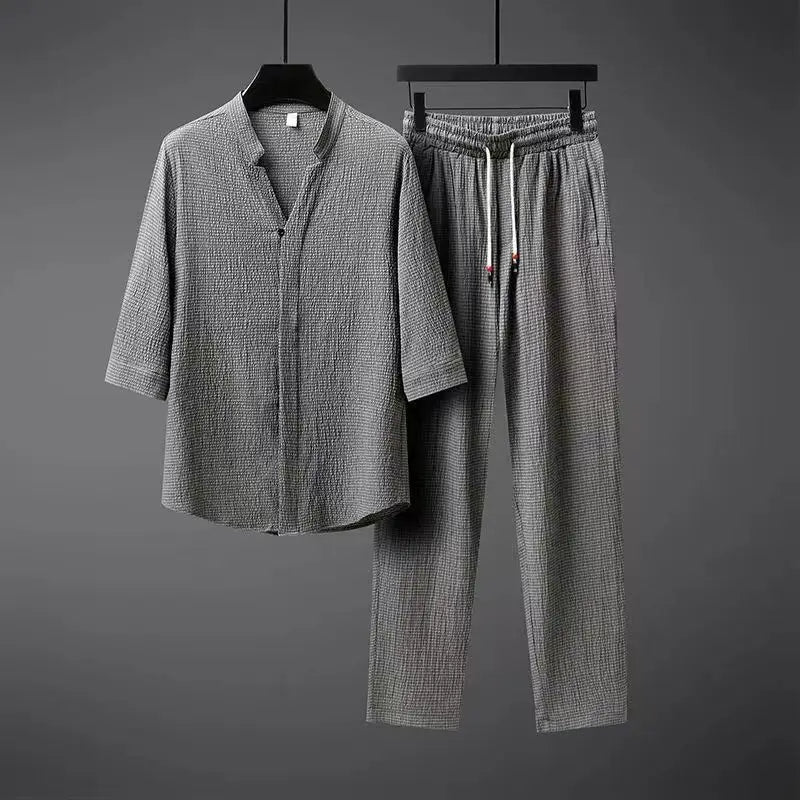 Marina Bellandi | Vintage Linen Tracksuit Set