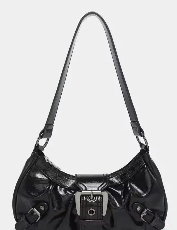 Sage | Women’s Buckle Detail Shoulder Bag