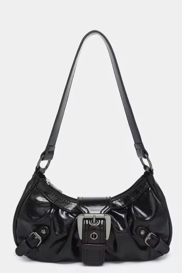 Sage | Women’s Buckle Detail Shoulder Bag