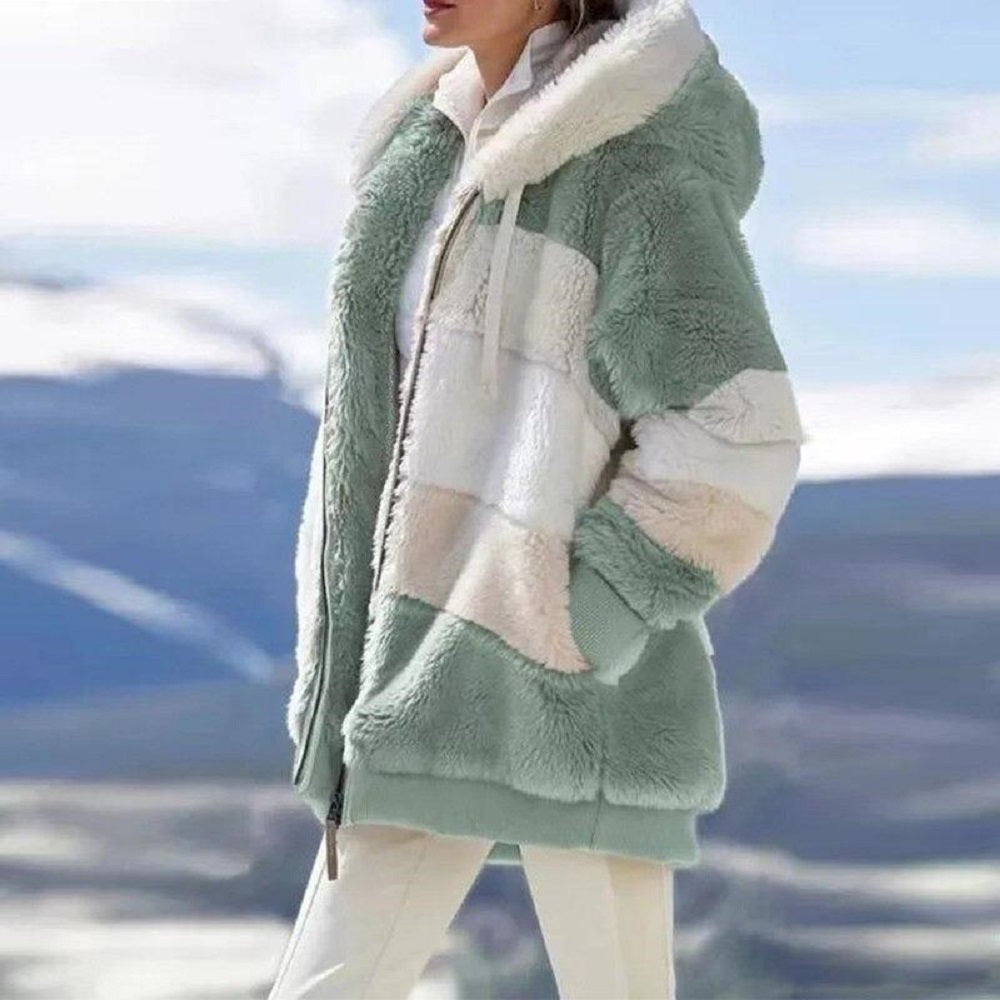 Women's Patchwork Sherpa Jacket