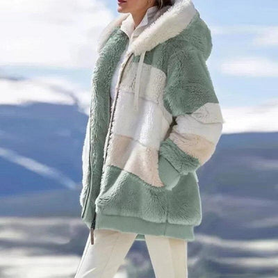 Women's Patchwork Sherpa Jacket