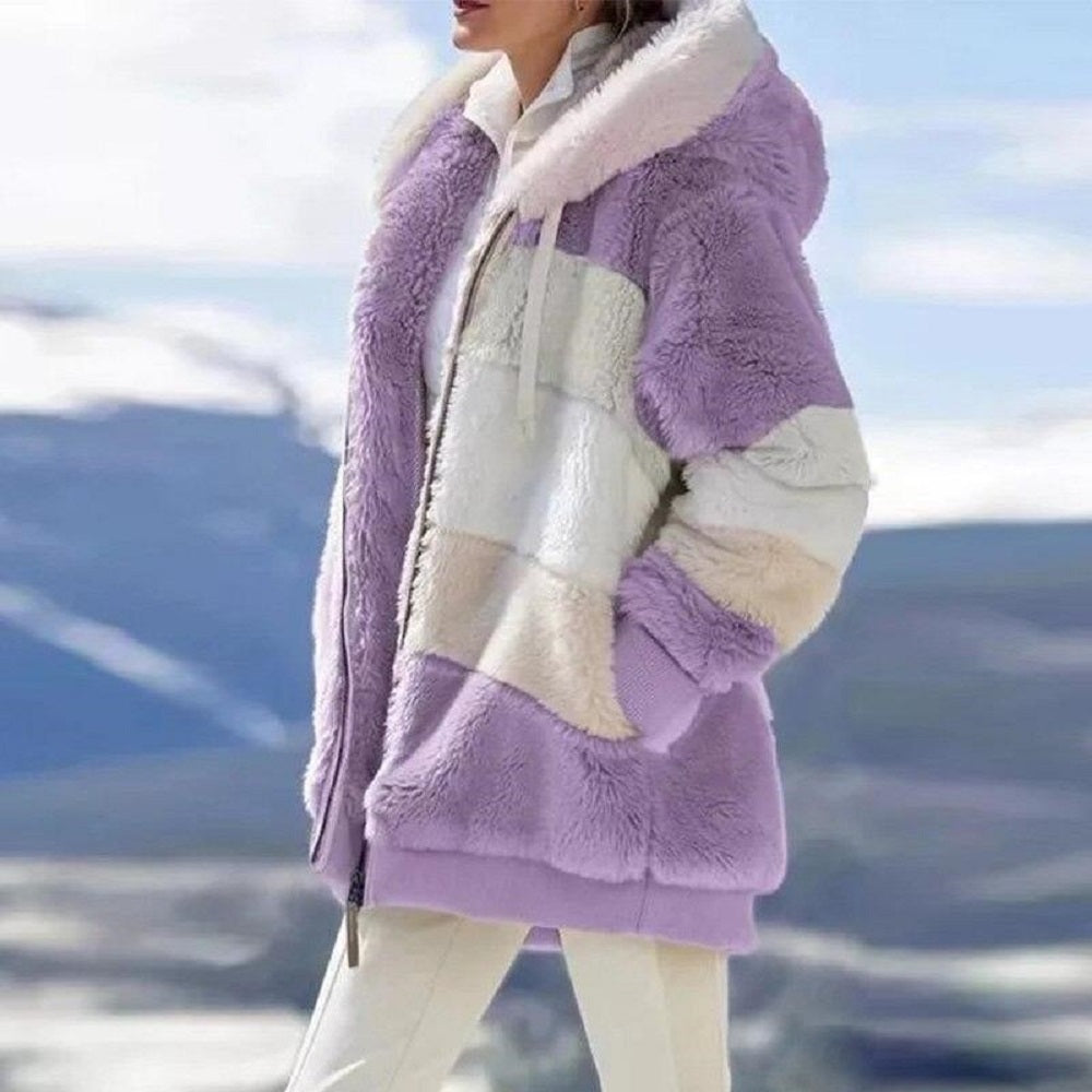 Women's Patchwork Sherpa Jacket