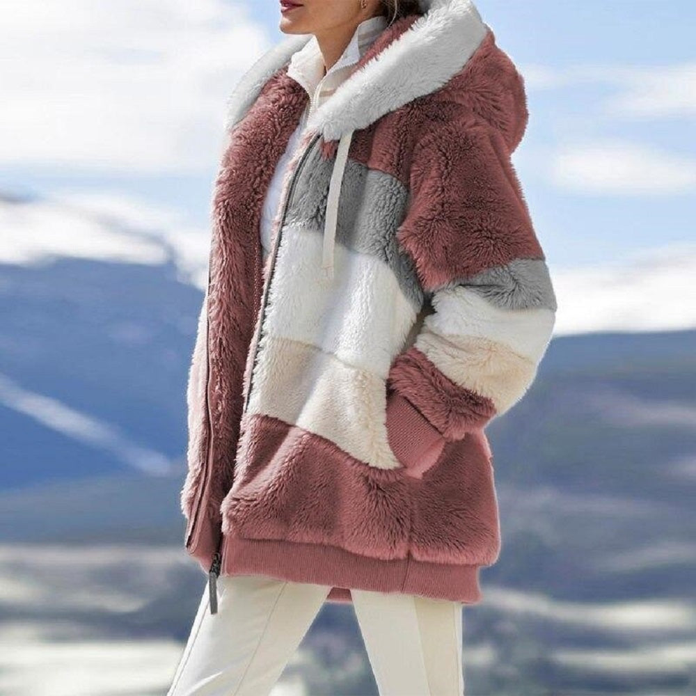 Women's Patchwork Sherpa Jacket