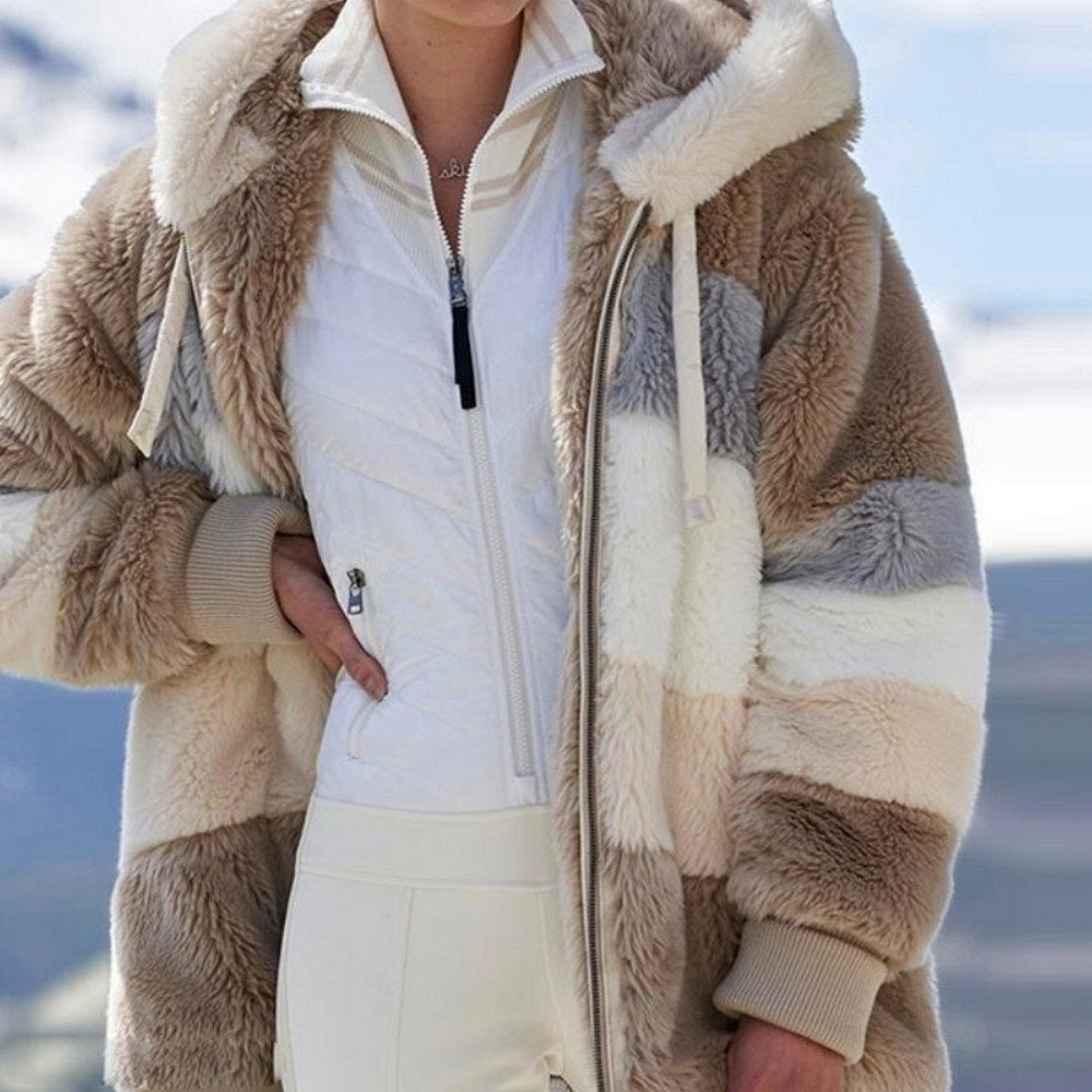 Women's Patchwork Sherpa Jacket