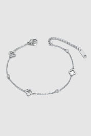 Genevive | Silver Twisted Cuff Bracelet